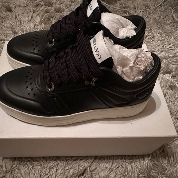 Jimmy Choo calf leather sneakers - Picture 3 of 5